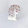 Deer beside the stream The silver deer brooch, enamel-embellished with red fruits, shows the tranquility and abundance by the stream and is suitable for both festivals and daily wear.