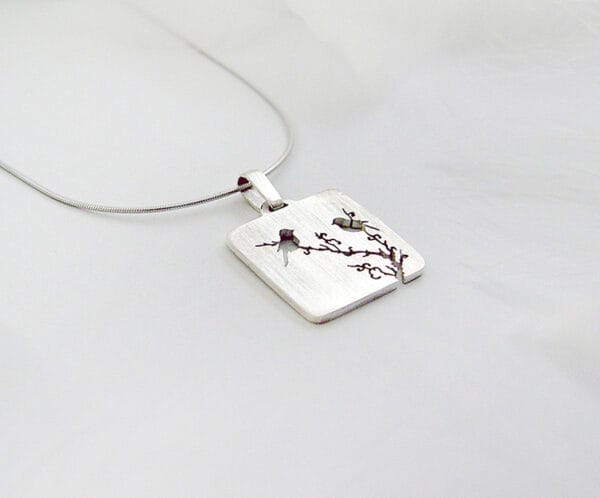 Magpie on the Plum1 Magpie on the Plum Necklace