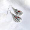 Winter Melody｜925 Silver Hand painted Enamel Earrings