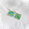 peace3 Peace & Joy|Customizable 925 Silver Plique-à-jour Enamel Earrings