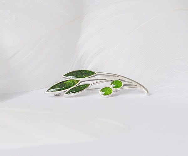 Green olive Brooch