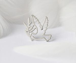 Peace dove Brooch