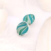 Still Waters Run Deep｜Champlevé Enamel 925 Silver Earrings