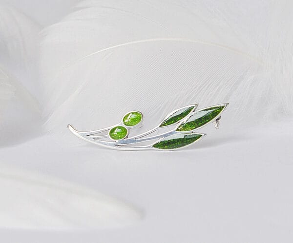 Green olive Brooch