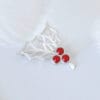 Holly berry brooch