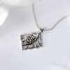 925 silver handmade necklace with a fish design, symbolizing "abundance and prosperity" and good fortune, inspired by Matthew 4:19, combining the traditional meaning of Chinese New Year.